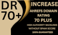 skyrocket increase DR 70 plus