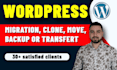 migrate wordpress website or move, transfer, backup
