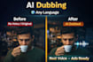 dub your video with a realistic ai voice in any language, professionally
