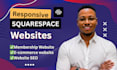 build squarespace website design, edit squarespace membership website square seo