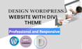 design a professional divi website for your business or online store