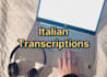 transcribe your italian audio or video