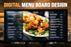 revamp your restaurant with captivating digital menu board designs