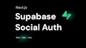 setup supabase authentication using javascript client