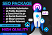 build manual high quality mix SEO backlinks with white hat link building