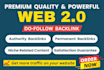 make web 2 0 premium quality dofollow seo backlinks
