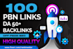 do 100 premium homepage permanent SEO dofollow contextual backlinks on da50 site