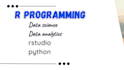do r programming, rstudio, data analysis, visualization, ml and python task