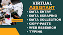 do data entry, data input, copy paste, and data collection