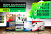 do poster, flyer, leaflet, banner or any graphic design