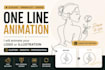 animate your one line art logo or illustration