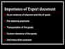 create the export documentation