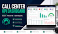 create professional cc KPI dashboard in excel or power bi