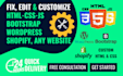 fix wordpress issues, edit wordpress website and do maintenance