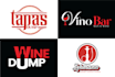 design a bar, wine, hookah, restaurant, smoke logo