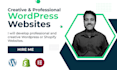 build creative wordpress elementor shopify website