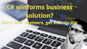 develop your winforms app using csharp
