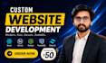 do website development as front end developer and full stack developer