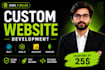 be your full stack developer for full stack website development
