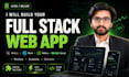 build a full stack web app using next js react and node js
