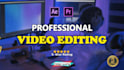 do professionally video editing using adobe premiere pro