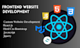 create react js frontend development and pixel perfect UI