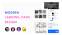 design modern html landing page