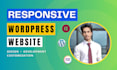 create modern responsive wordpress website design or blog