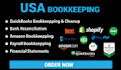 do cleanup, payroll, profit and loss, bookkeeping quickbooks