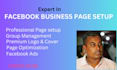 create, setup, publish facebook business page
