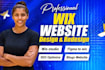 redesign wix website design wix website and build wix website