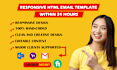 code and design responsive HTML email template