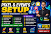 setup twitter x pixel, snapchat pixel, pinterest tag, tiktok conversion API