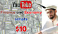 be your personal finance scripts expert for youtube videos