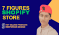 build 7 figures shopify dropshipping store, one product store