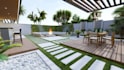 do backyard design, garden 3d, site plan as a landscape architect