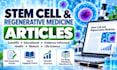 write stem cell therapy and regenerative medicine articles