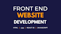 be your front end web developer using HTML CSS react js