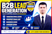 do lead generation b2b, prospect email list building  service