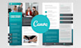 do professional canva newsletter and magazine design