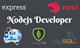 professionally develop apis, backend with nodejs