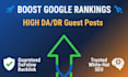 do SEO guest posts dofollow backlinks on high da sites