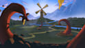 draw environment art in fantasy, sci fi, medieval style