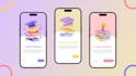 design splash and onboarding mobile screen