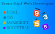 do frontend development in html css js