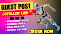 provide SEO guest post dofollow backlink on high da DR site