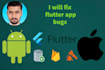 fix your flutter app bugs, issues, and updations