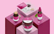 luxury cosmetic and skincare label and packaging design