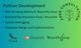 develop python script and services with flask and streamlit
