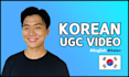 create amazing tiktok or reels ugc videos as korean asian